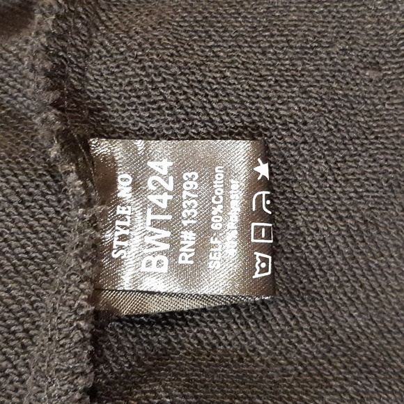 🐈‍⬛POL Black Mineral-Washed French Terry Shacket (Large)🐈‍⬛ - Picture 6 of 7